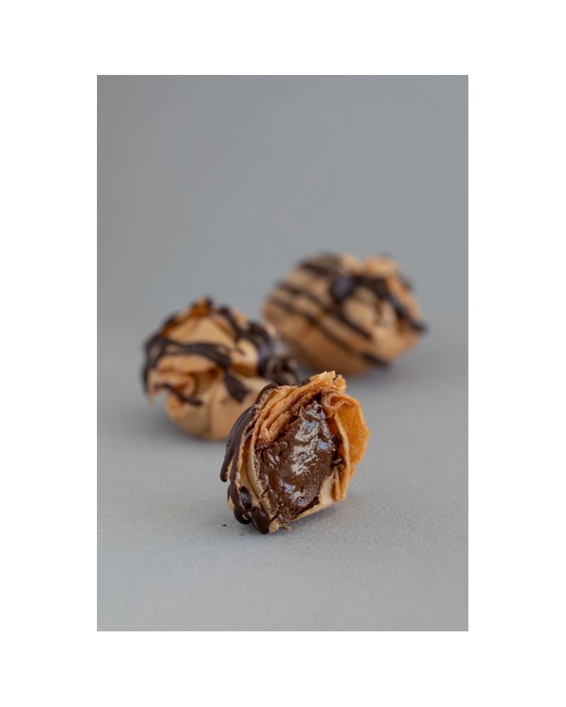 Arrugats de xocolata i praliné