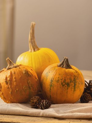 Calabazas decorativas de otoño